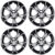 Calota Aro 15″ Preto/Prata Mod Argo 2023 (Jogo c/ 4 Calotas) Grid – 297CP-PBP-E