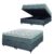 Cama Box Baú Casal Queen Colchão Molas Ensacadas Ômega 158x198x73cm Cinza / Branco Hellen