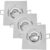 3 Spot Led 5w Embutir Quadrado Luz Branco Frio 6500K Bivolt Avant