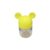 Potinho Amarelo Transparente Mickey Minnie Mouse – 7cm – 6 Un – Rizzo