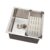 Cuba para cozinha gourmet pia aço inox com acessórios Terena 40 cm Pingoo – Prata