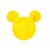 Petisqueira Amarela Mickey Minnie Mouse – 19cm – 1 Un – Rizzo