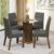 Conjunto Sala de Jantar Mesa Tampo de Vidro 4 Cadeiras Rustic/Silver Ivy Madesa