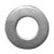 Kit 100 Arruelas Lisa 3/8 Galvanizacao Eletrica