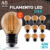 Kit 10 Lâmpada Filamento LED G45 4W E27 LUZ QUENTE (AMARELO) Âmbar Retrô Vintage 110V~220V | Bivolt