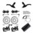 Kit Freio Disco 160mm Bike Cubo Aluminio Gts + Manete + Cabo Bicicleta