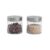 Kit 2 potes de vidro com tampa inox bolhas redondo 800ml – Mozcada