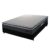 Cama Box Casal Colchão Espuma D33 Pillow Top Millenium 138x188x57cm Cinza/Preto Hellen – Suporta até