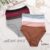 Finetooo Calcinha De Algodão Mulher Roupa Íntima Macia Cor Sólida Maillard Style Ladies Lingerie S-XL