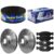 Kit Pastilha Disco Diant Ventilado Prisma 1.0 1.4 16 a 19