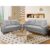 Conjunto Sofá Living 3 e 2 Malibu Bouclê Cinza 1,50/2,30m – King House