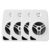 4 Caixas de Som Para Ambientes LeSon 4 Polegadas 70w 8 Ohms – Branca Bluetooh Lojas Área Gourmet