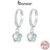 Brincos Bamoer 925 Sterling Sliver De Fita De Gelo Jóias De Flor Para Mulheres