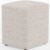 Puff Quadrado Decorativo Sala De Estar L02 Bouclê Cru – Lyam Decor