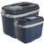 Kit Praia Pesca Caixa Cooler Térmico Grande 32L E Pequeno 20L Termolar Azul