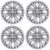 Calota Aro 15″ cor Prata Mod Gol G7 2017/18 (Jogo c/ 4 Calotas) Grid – 246CP-PTA-E
