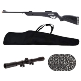 Carabina de Pressão Jade Pro Nitro Preta 4.5mm – CBC + 3 Chumbos + Luneta + Capa