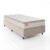 Cama Box Solteiro Colchão Molas Ensacadas Real 88x188x65cm Branco / Bege – Suporta até 130Kg