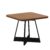 Mesa de Jantar Quadrada 90 cm Átria 1593 Carraro Nogal/Preto