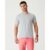 Camiseta Básica Masculina Gola Texturizada Em Algodão