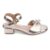 Sandália Feminina Infantil Menina Fashion Laço Borboleta Strass Salto Bloco