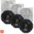 Kit 3 Caixa De Som Jbl Flex3 Arandela Quadrada Embutir 50rms