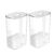 Kit 2 Organizadores De Geladeira Porta Temperos Frescos Clear Fresh 2,3L Cozinha