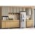 Kit Cozinha Modulada 6 Peças Simone Mendes (3Aéreos+2Balcões+1Paneleiro) C6P90 Carvalho/Cinza – Nesher