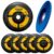 Disco de Lixa Flap Zirconio 7 POL 180 mm Aço Inox Grão 40 Kit 5 Unidades EVALD