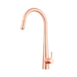 Torneira para cozinha Gourmet Misturador Monocomando Extensível em Aço inox Escovado Apurema Pingoo – Cobre