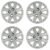 Calota Aro 13″ cor Prata Mod Uno Way Economy 08/09 (Jogo c/ 4 Calotas) Grid – 072CB-PTA-E