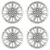 Calota Aro 13″ cor Prata Mod Siena/Palio 09/10 (Jogo c/ 4 Calotas) Grid – 074CB-PTA-E