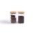 Kit Potes Hermeticos de Vidro Quad Flat Bambu 1400ml – 2 pçs Oikos