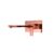 Torneira para banheiro misturador monocomando de parede Santana Pingoo – Dourado Rose