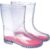 Galocha Infantil Menina Transparente Para Brincar Botinha Feminina Camin Promoção
