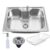 Cuba Para Pia Gourmet Cozinha Em Aço Inox Com Acessórios Completo 60x42cm
