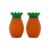 Kit Saleiro e Paliteiro Abacaxi – Laranja – 9,5cm – 1 unidade – Rizzo