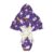 25 FOLHAS P/ OVO DE PÁSCOA METALIZADA 69X89 ROXO ARCO IRIS  Luckyfest