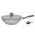 Frigideira Grande Funda com Tampa Panela Wok Antiaderente Ceramica Cooktop Fogão Indução 28cm