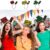 Kit 3 Tiaras Carnaval pra Fantasia Amigas Sinal Vermelho Amarelo e Verde