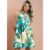 Vestido Em Malha Fria Folhagens Bege Quintess