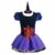 Fantasia Bruxinha Infantil com Corselet e Chapéu de Halloween