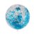 Balão Bubble Transparente com Confete Hexagonal Azul – 11″ 26cm – 1 unidade – PartiuFesta – Rizzo