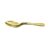 Colher de Plástico Sobremesa Metalizada Dourada – 3x14cm – 8 unidades – Artlille – Rizzo