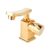 Torneira para banheiro Misturador Monocomando baixa Moju Pingoo – Dourado