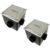 Caixa de Passagem Tampa Inox Piscinas 11x14cm com 2 Uni SODRAMAR