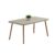 Mesa de Jantar 6 Lug Retangular 1,6m Stellar Carraro Pet Ros