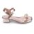 Sandália Infantil Menina Fashion Verniz Tiras Strass Nó Da Moda