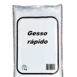 Pacote De Gesso Em Pó 1kg Secagem Rápida Kit 20 Unidades