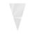 Cone para Confeitos Incolor – 10x15cm  – 50 unidades – Cromus – Rizzo